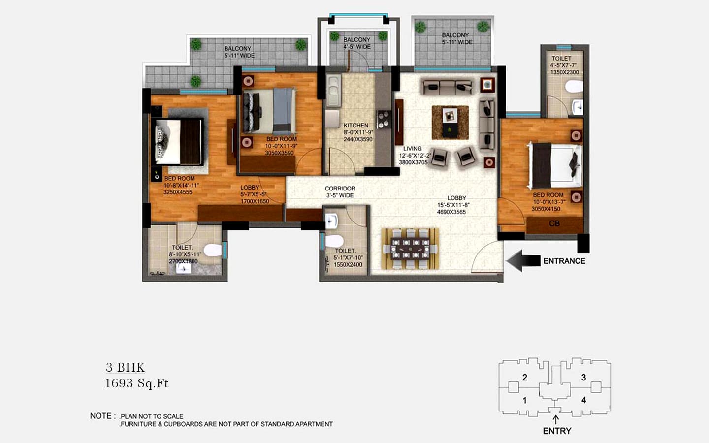 3 Bedroom 3 Toilet