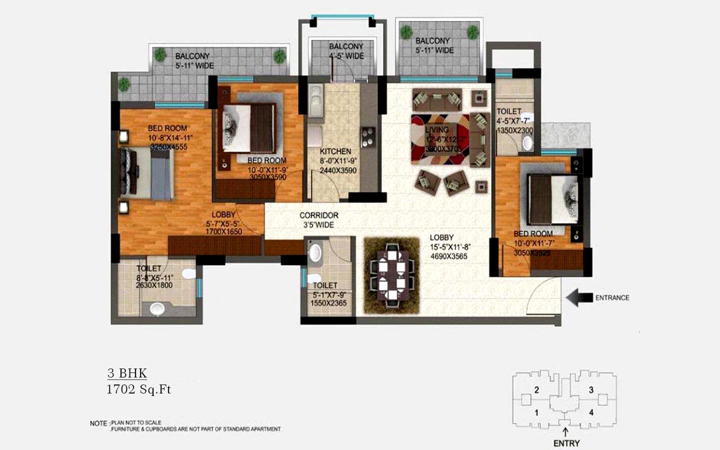 3 Bedroom 3 Toilet