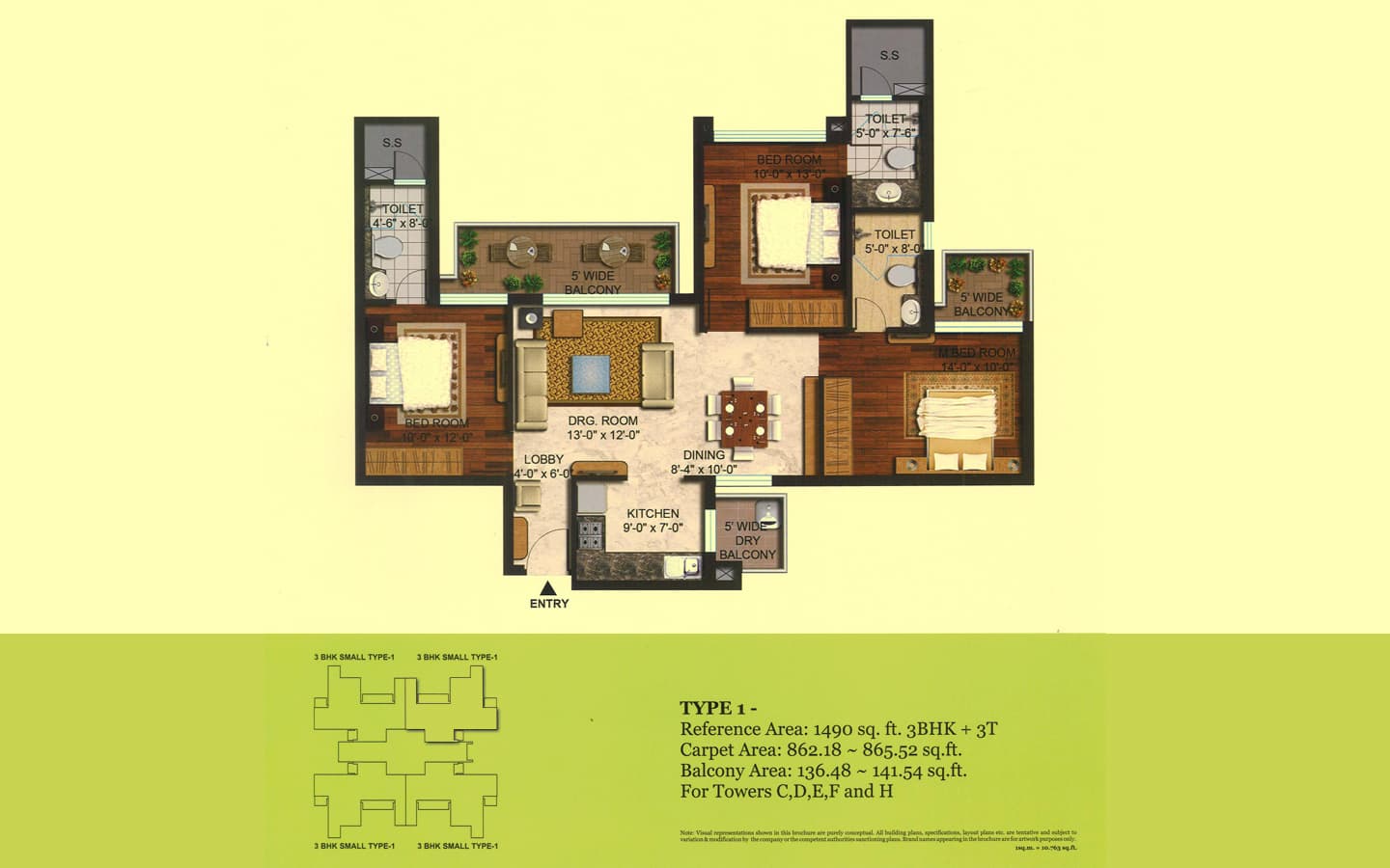 3 Bedroom 3 Toilet