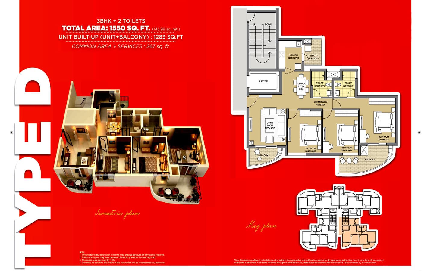 3BHK + 2T