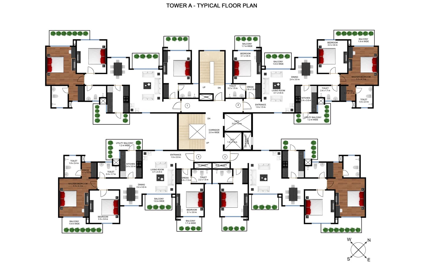3BHK+3T