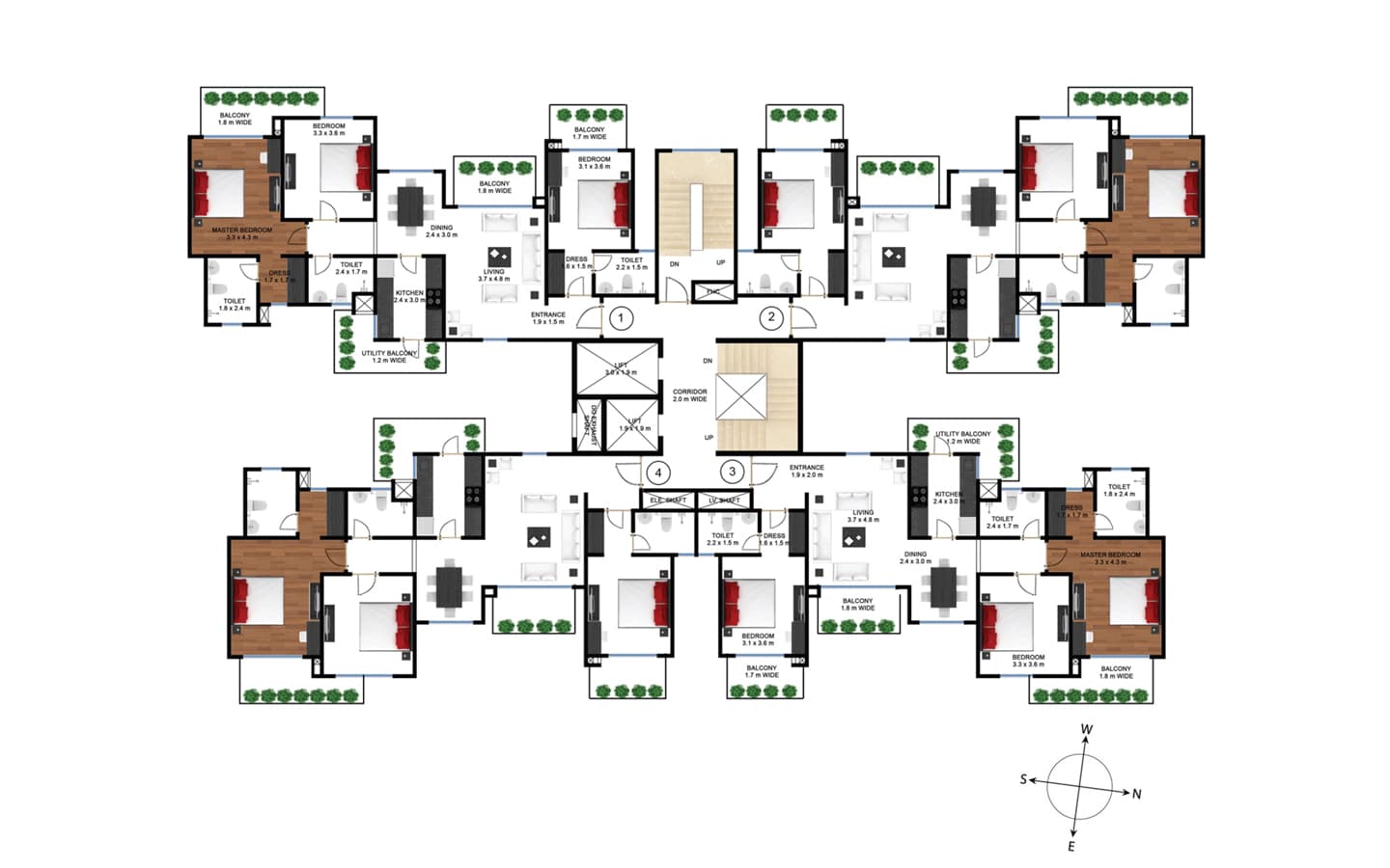 3BHK+3T