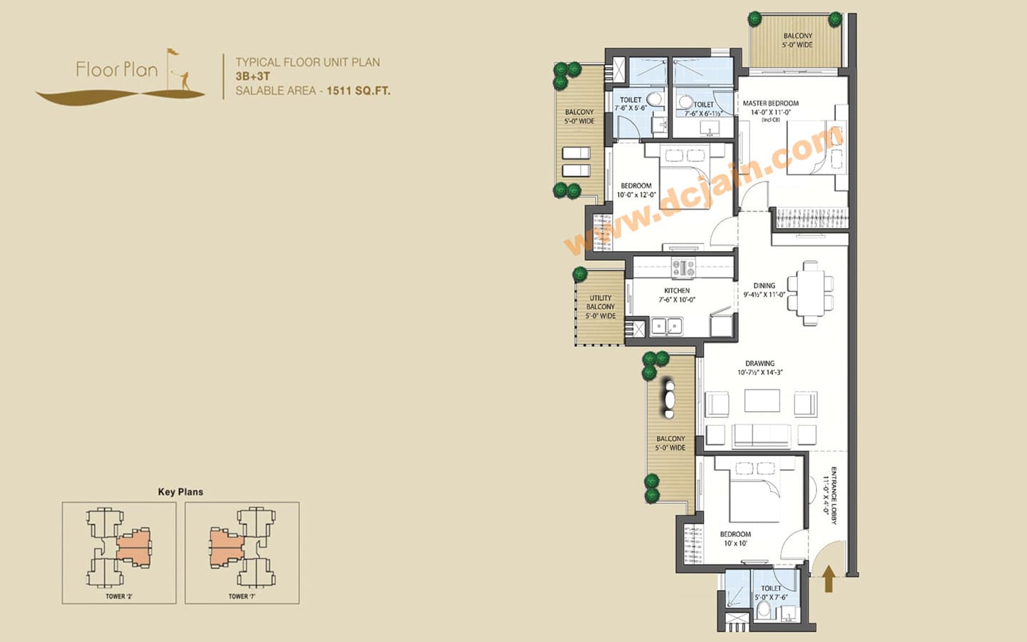 3BHK+3T