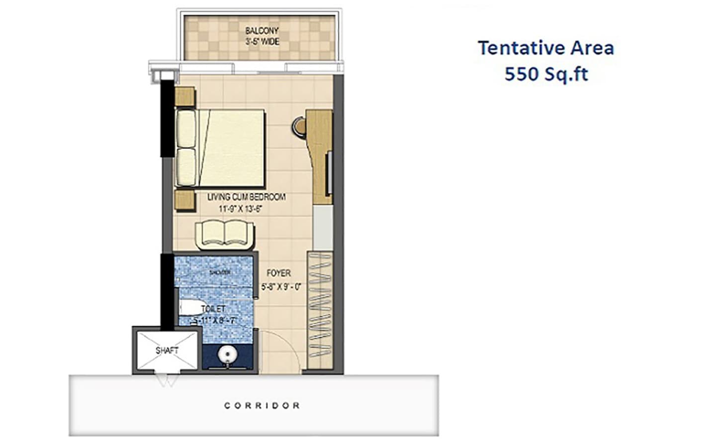 1BHK+1T