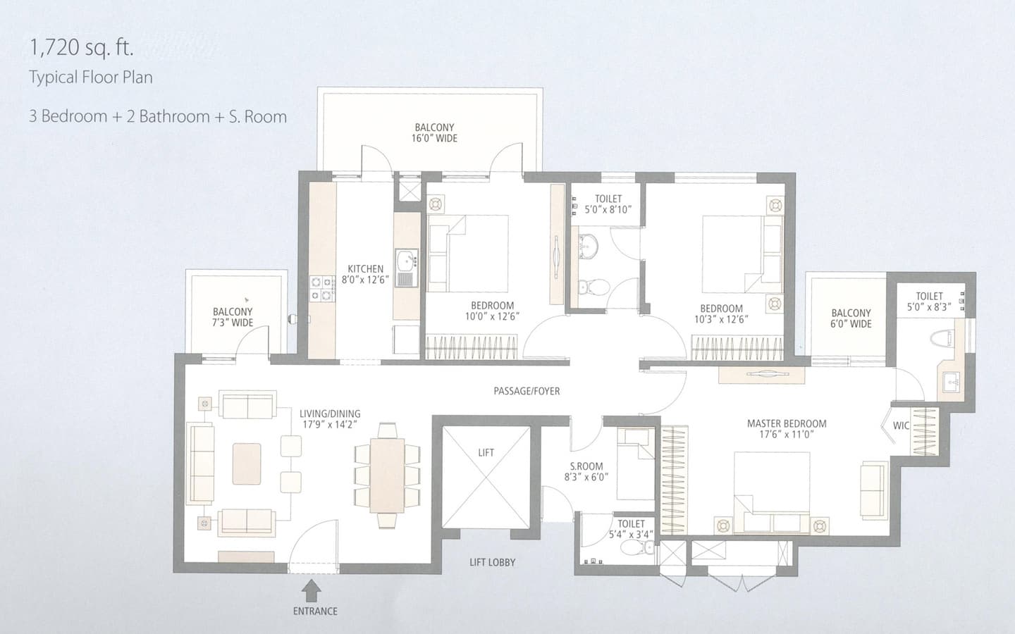 3BHK+2T+SQ