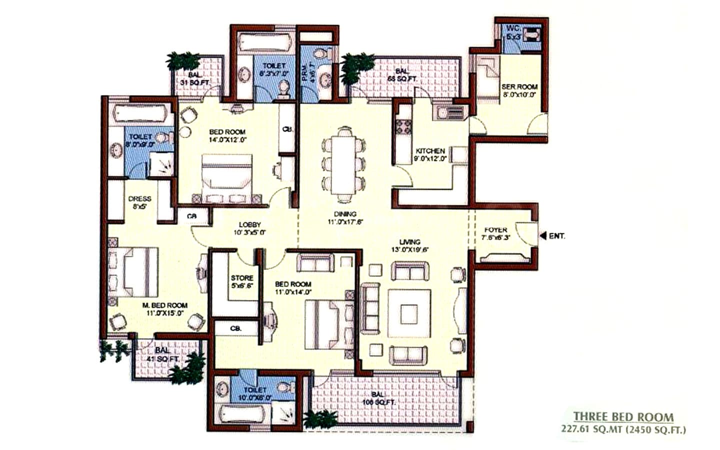 3BHK+3T+SQ+Store