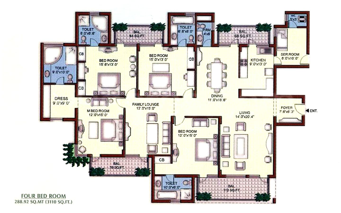 4BHK+4T+SQ