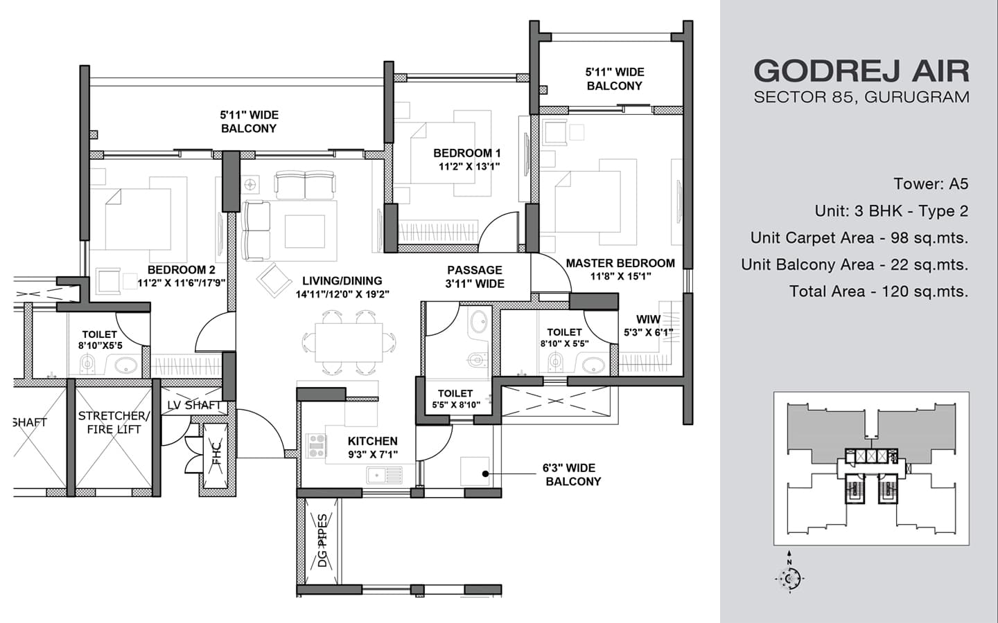 3BHK+3T