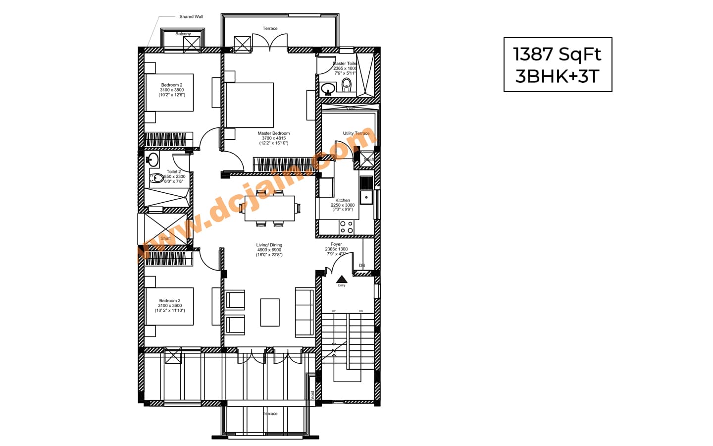 3BHK+3T