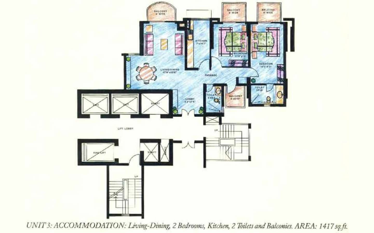 2BHK+2T