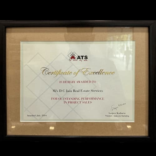 Certificate of Excellence — ATS